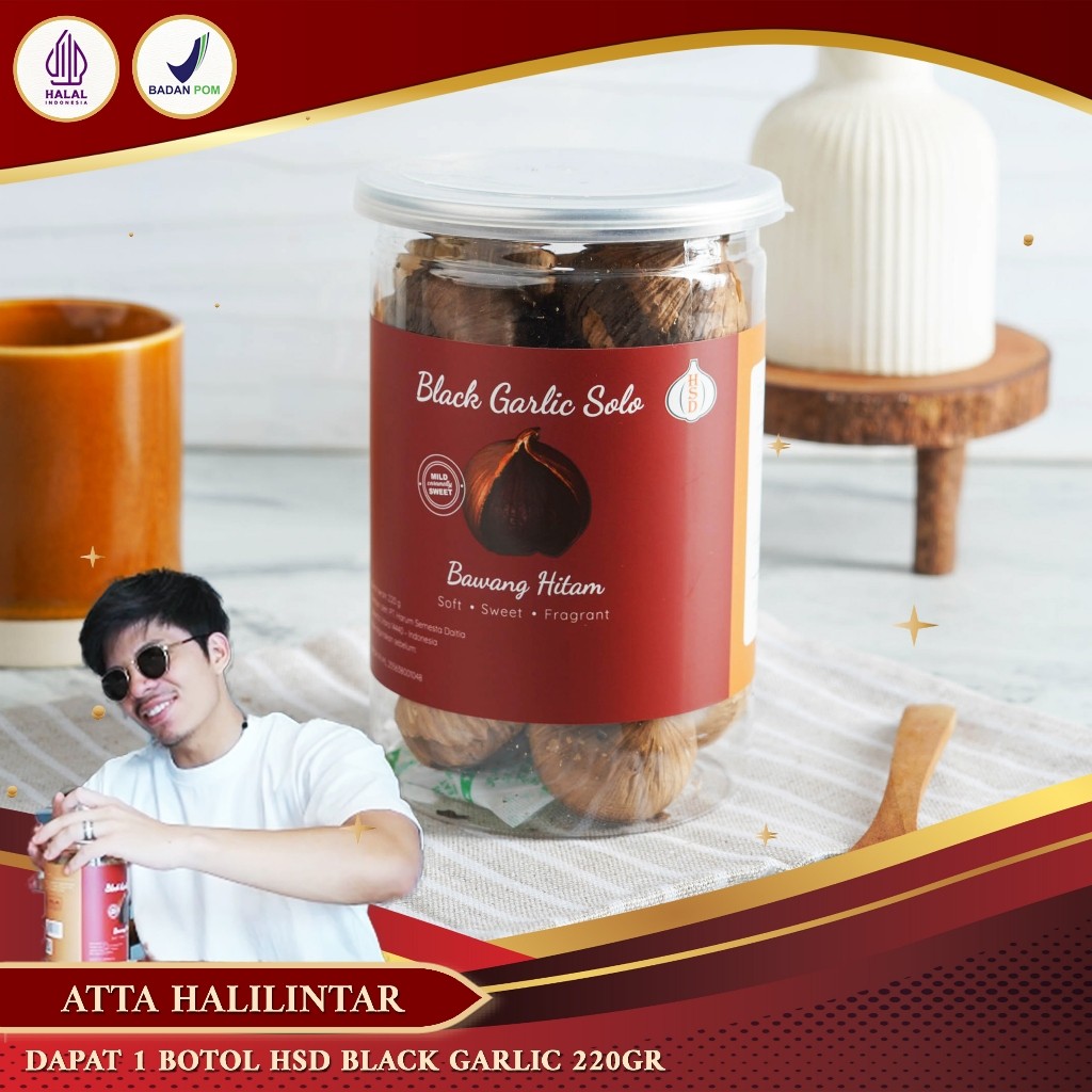 

HSD Black Garlic Solo ( Bawang Hitam Tunggal) 220 Gr