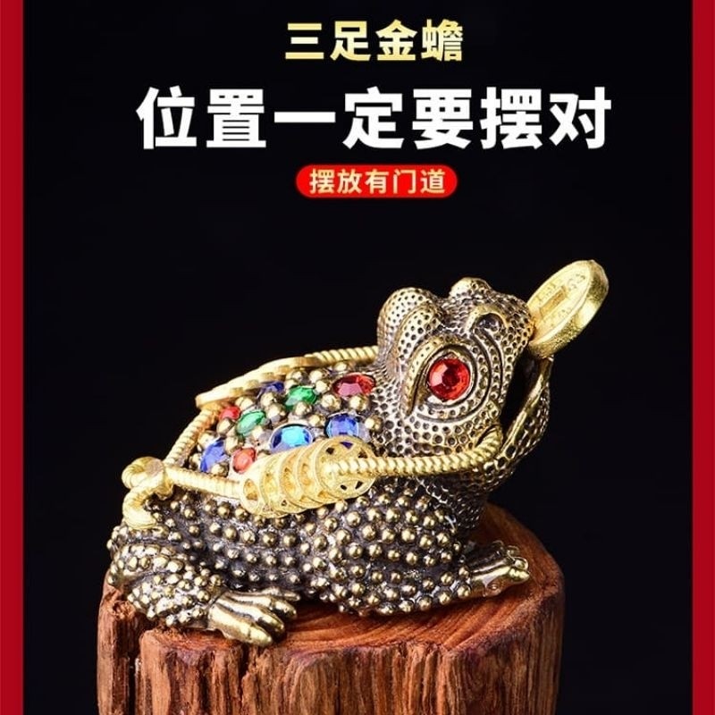 NEW PRODUK Patung Feng Shui Kodok Kerejekian Dan Kekayaan Bahan Dari Logam Kuningan TERLARIS