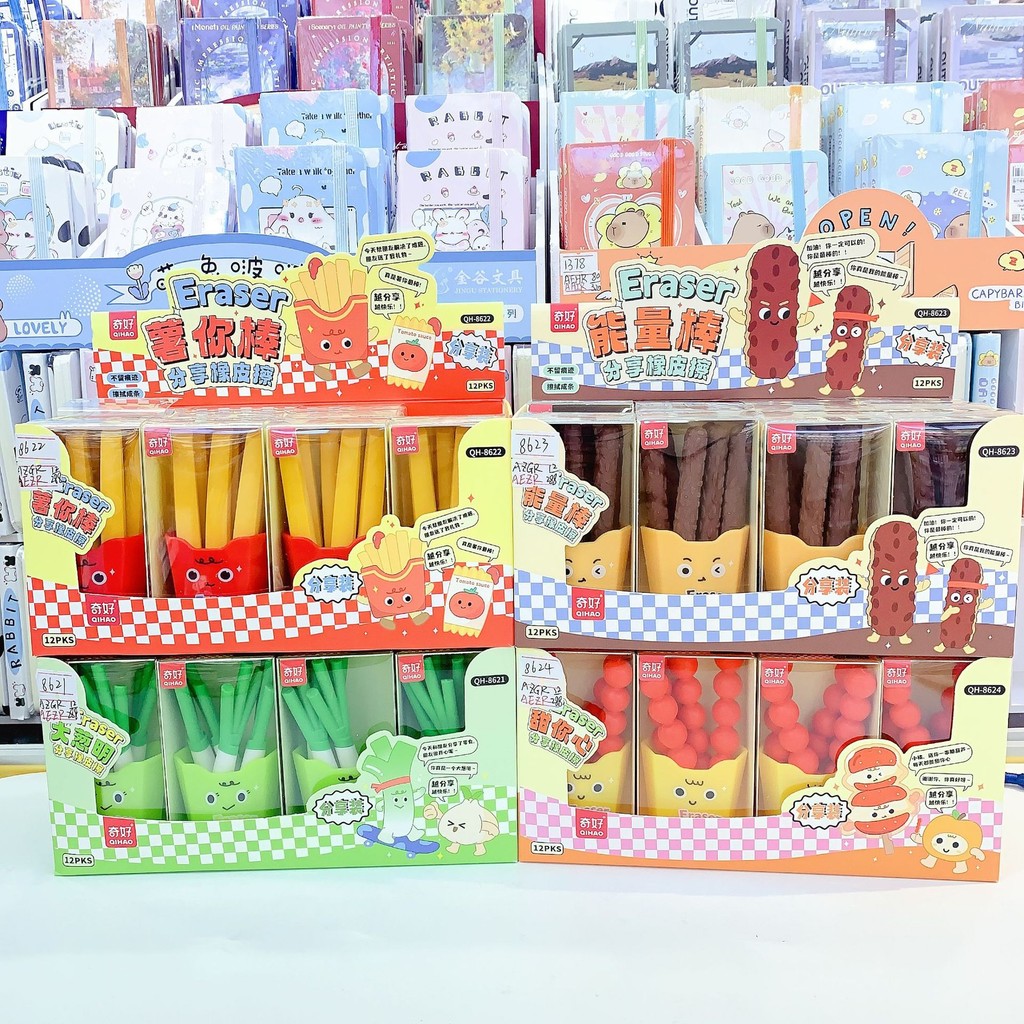

TERMURAH! PENGHAPUS PENSIL / PENCIL ERASER 1 SET ISI 5 & 6 PCS LUCU KAWAII BENTUK MAKANAN SIAP SAJI