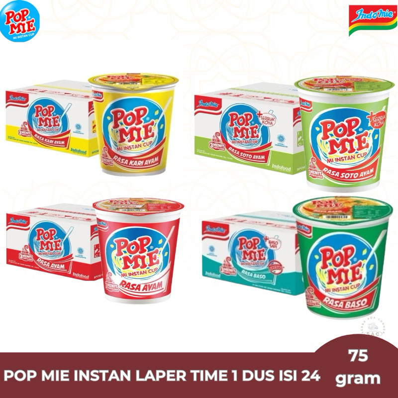 

1 DUS POP MIE CUP BESAR 75GR X ALL VARIAN - POPMIE CUP ALL VARIAN - SOTO KARI AYAM BASO