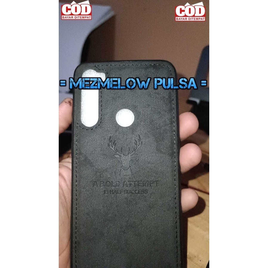 Hard Case Casing Bahan Kain Kanvas Leather Case XIAOMI REDMI NOTE 8 BIASA - Gambar 3