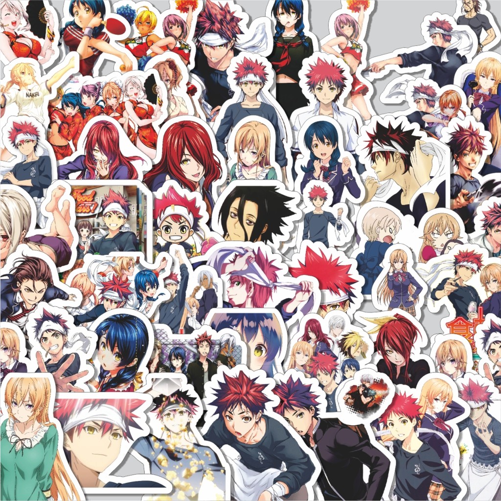 

Stiker Cutting Pack Stiker Anime Series Shokugeki No Souma Character Mix 01 Isi 100Pcs Series Aesthetic Lucu Keren Untuk Koper Bahan Vynil