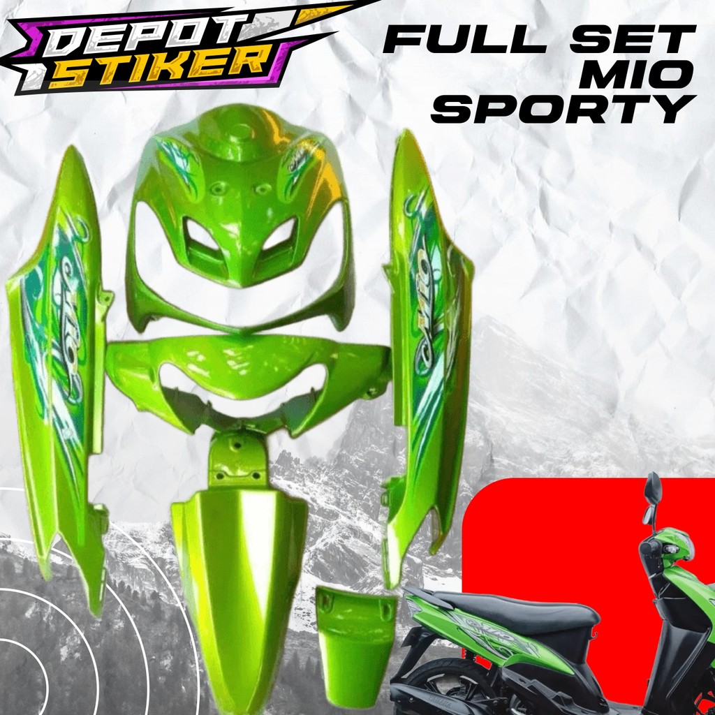 Cover body bodi halus ful set yamaha mio sporty mio smile new bodi set mio smile