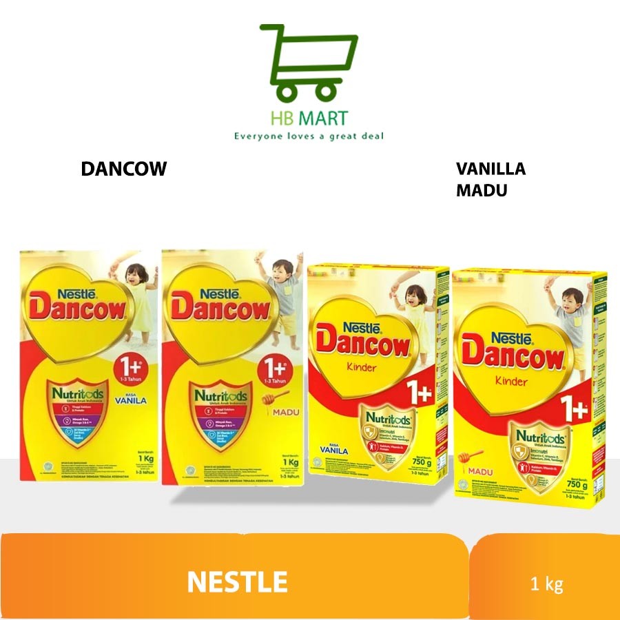 

DANCOW NUTRITODS 1+ SUSU FORMULA VANILA - MADU 1 KG 1KG / 750 GR