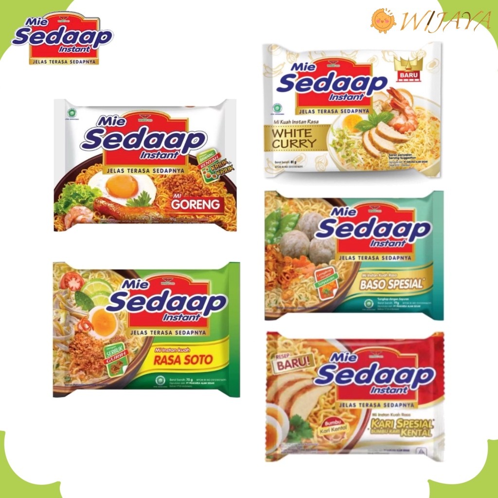 

【Promo】Mie Sedaap All Varian GORENG SOTO BASO SEPESIAL KARI SPESIAL TERMURAH
