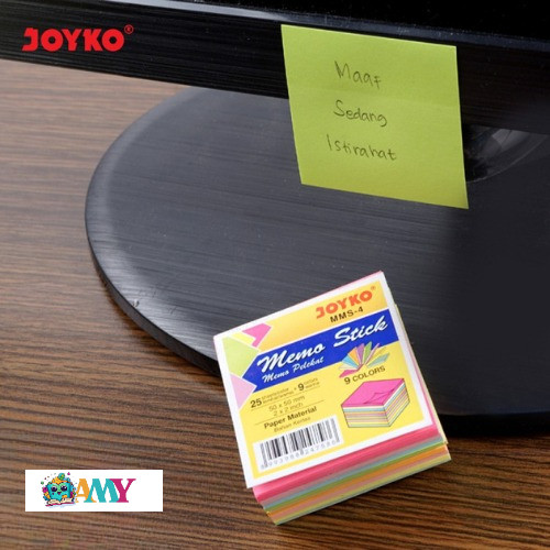 

(1KOTAK ISI 25SHEET) JOYKO MEMO STICK MMS 4 AMY STASIONARY