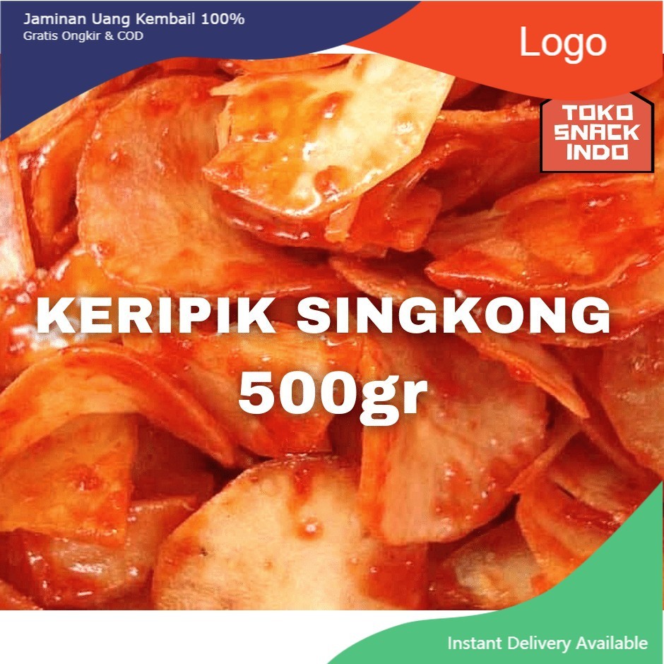 

KERIPIK SINGKONG PEDAS 500gr