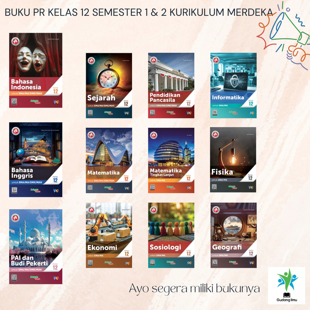BUKU PR/LKS SMA/MA KURMER KELAS 10 KELAS 11 KELAS 12 SEMESTER 1&2 INTAN PARIWARA TERBARU 2025