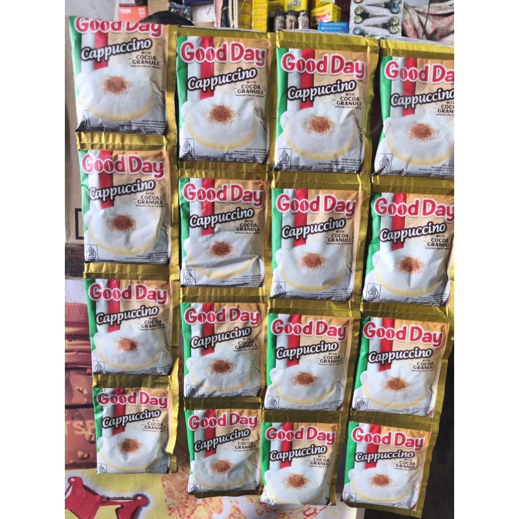 

Kopi Good Day Cappucino 1 Renteng isi 10'S