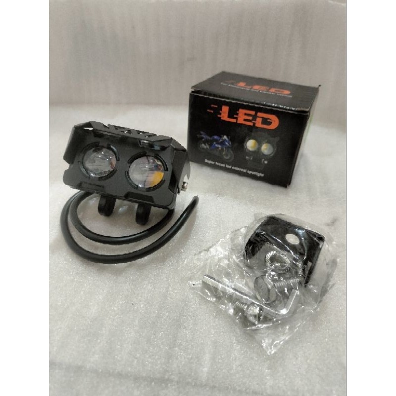 Lampu Tembak Sorot LED Laser 2 Mata/Lampu Sorot Led/Lampu Tembak SQL 2 Mata Polos Super Terang/Lampu