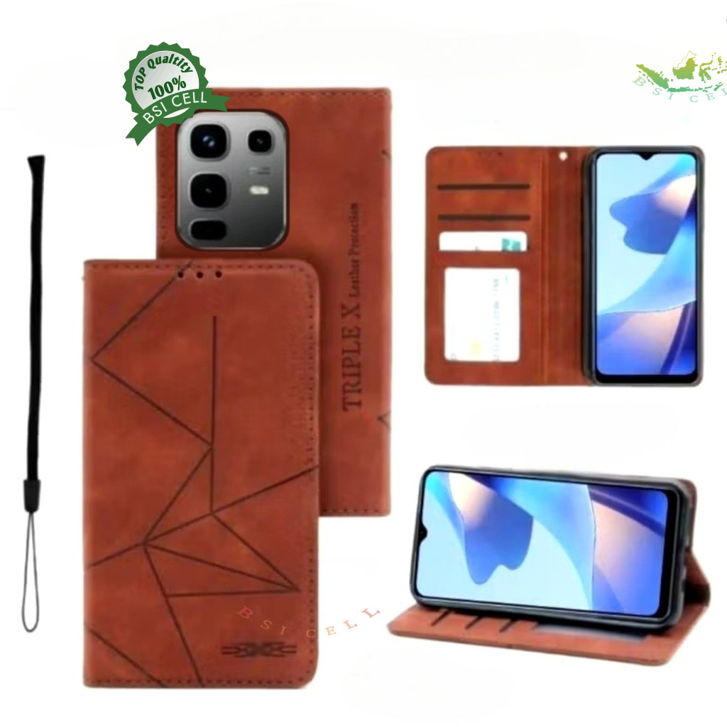 CASE INFINIX NOTE 50 X6858 | NOTE 50 PRO X6855 SARUNG HP DOMPET KULIT FLIP COVER MAGNET