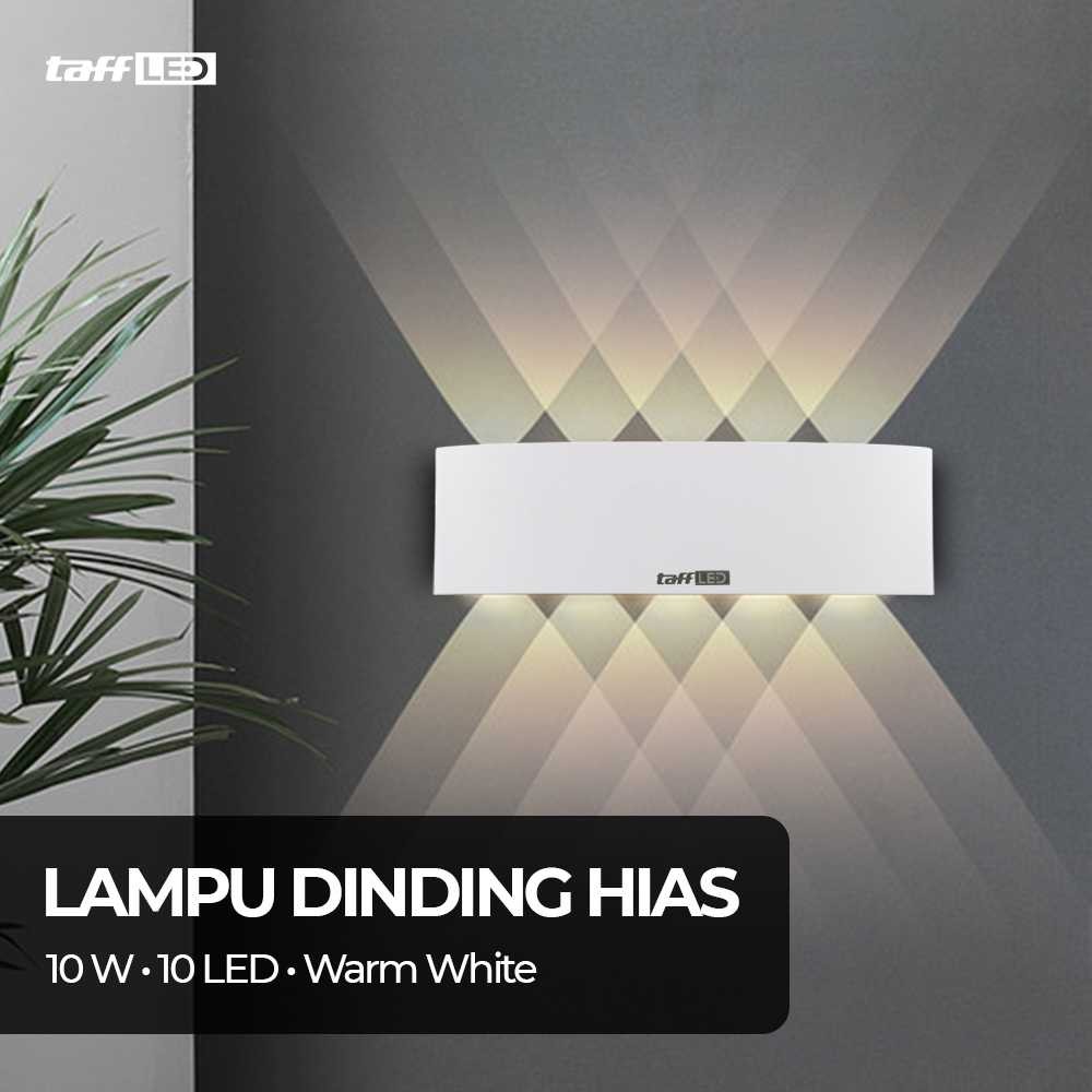Lampu Dinding Hias Indoor Plastic Body 10W 10 LED Warm White - 10T