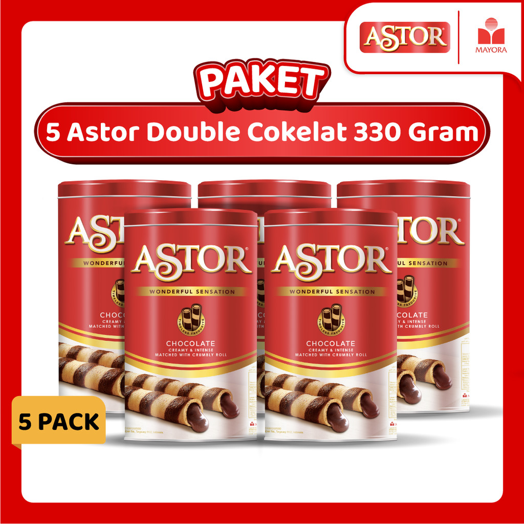 

Paket 5 Astor Double Cokelat 330 Gram