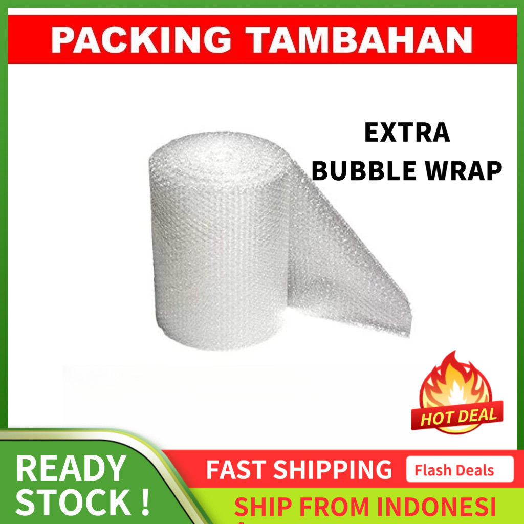 

Feulike Tambahan Packing Bubble Wrap | Bubble Wrap EXTRA Tambah Tambahan Packing Pengemasan Aman