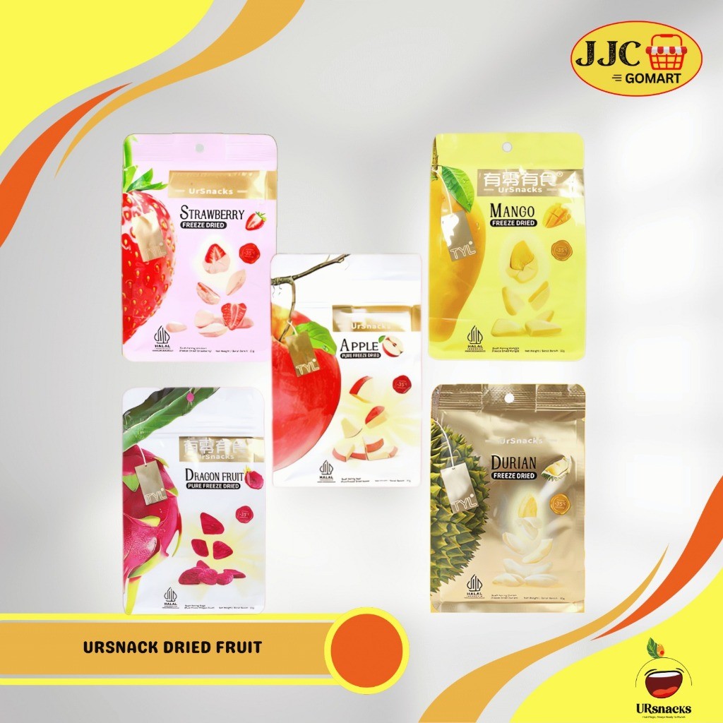 

Ursnack Dried Fruit | Durian | Mangga | Buah Naga | Strawberry | Apple