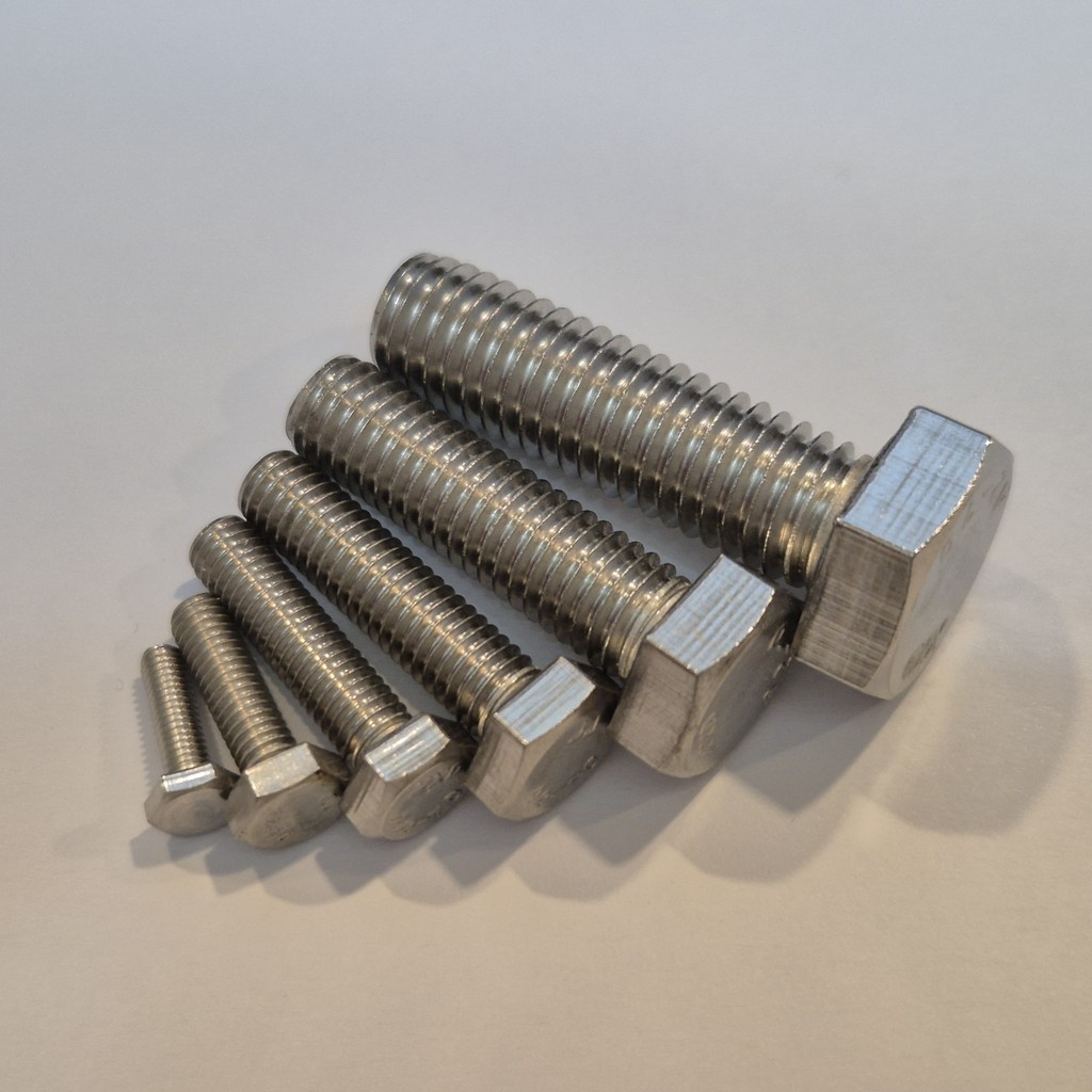 JUTAFAS SUS304 Baut HEXAGON M8 x 100 Stainless Steel / Baut HEX Stainless / Baut Stainless