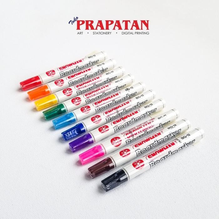 Spidol Snowman Boardmarker / Spidol Whiteboard - Hitam