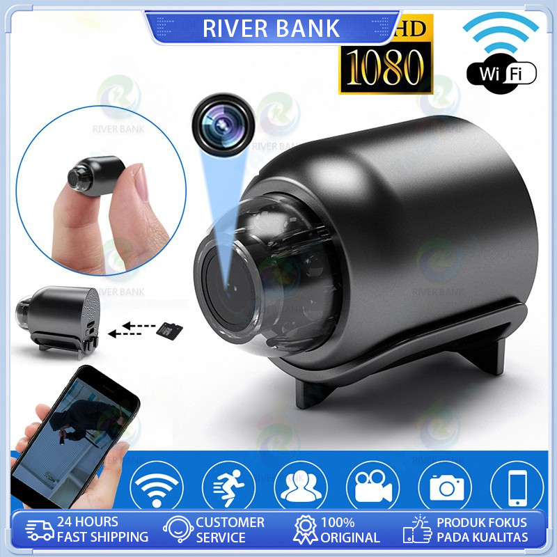 X5 Kamera CCTV Mini Tersembunyi Tanpa Kabel 1080p CCTV Wifi Jarak Jauh Lewat Hp Camera Cctv Kamera K