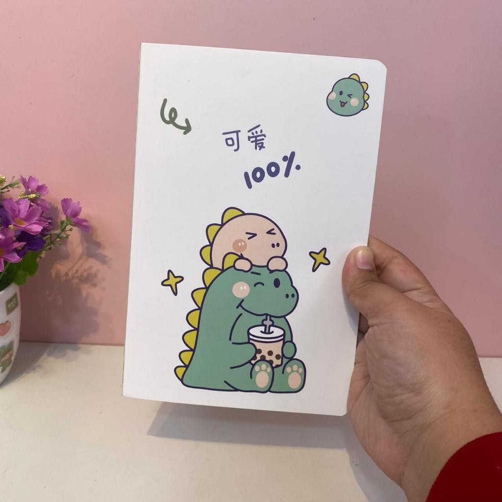 

HYPE N FANCY BUKU STANDAR A5 DINO HIJAU BK-1996 BOOK Notebook bergaris A5/ Buku Murah Diary Journal bergaris Garis-garis