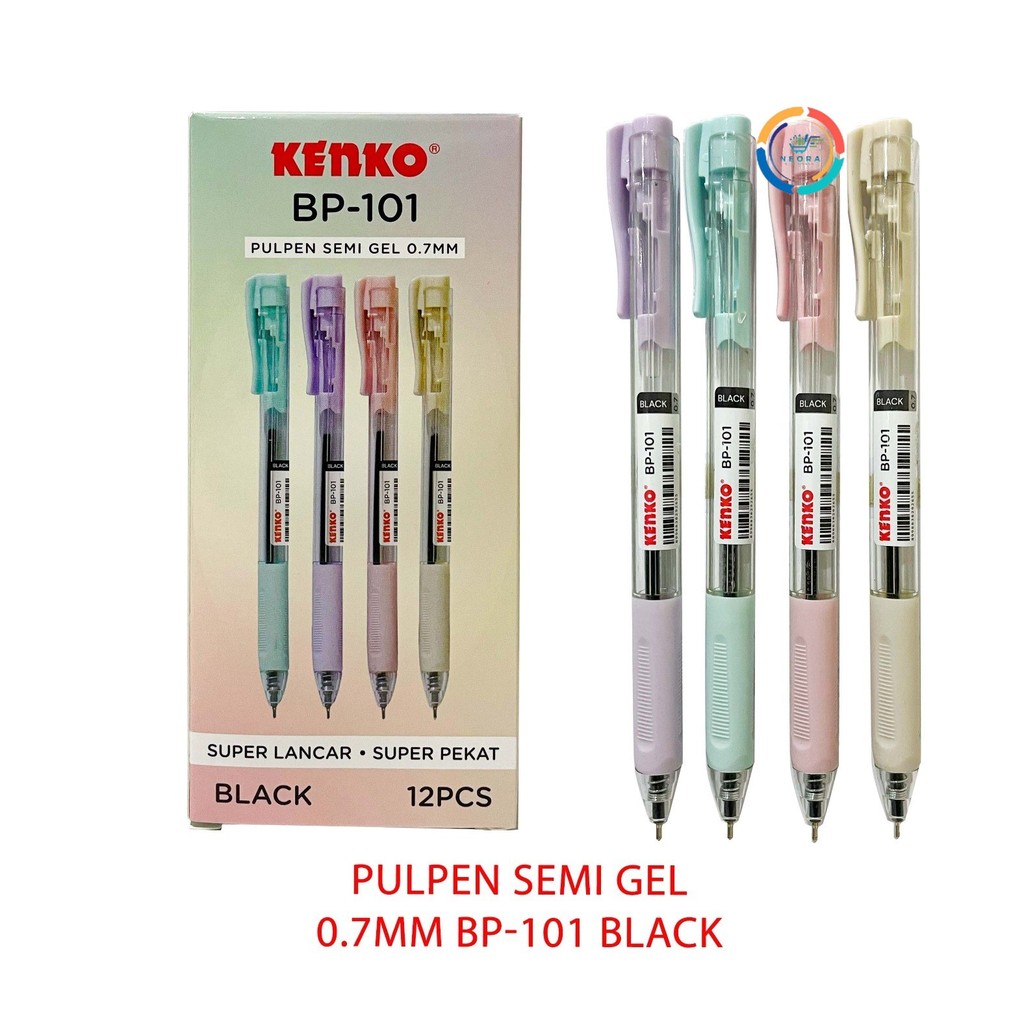 

Kenko Ball Pen/ Pen Semi Gel Pen BP-101 Hitam @ 1 Pc