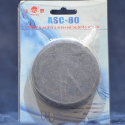 ASC 80 Batu Aerator Aquarium Airstone Gelembung Udara Bulat Pipih Batu Gepeng Bulat Pipih Batu Gelem