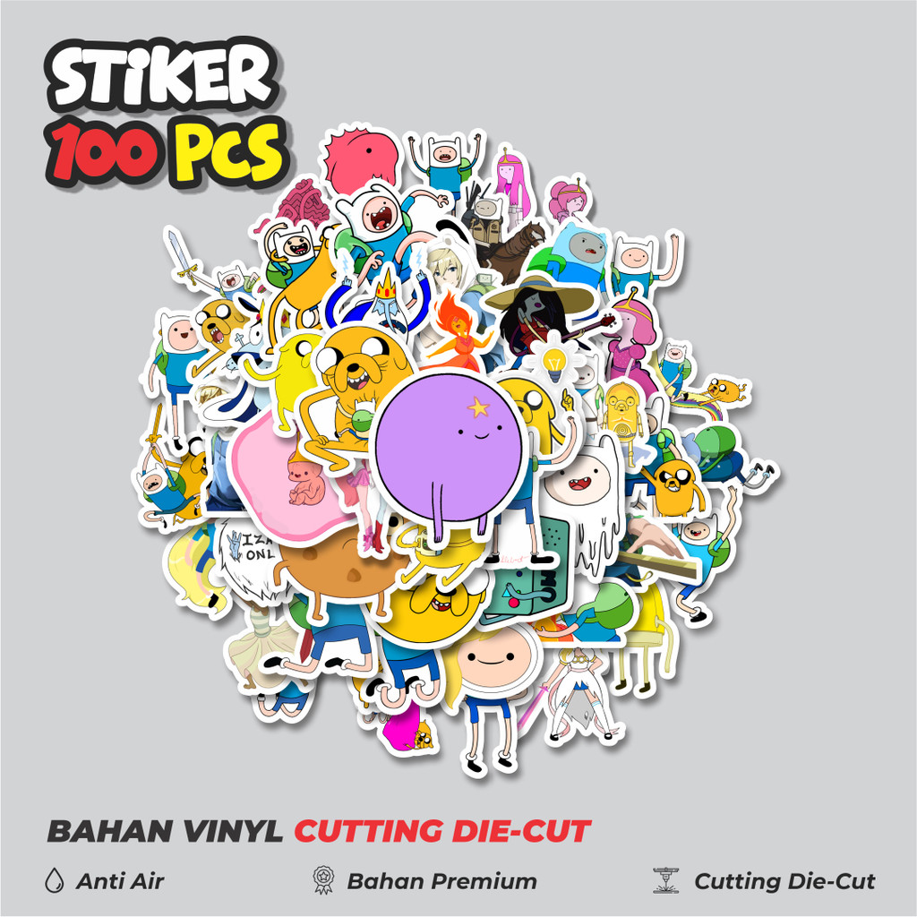 

Terbaru! 50 pcs Stiker Kartun Series Adventure Time Character Mix 1 Dekorasi Lucu Kreatif untuk Notebook, Skateboard, HP