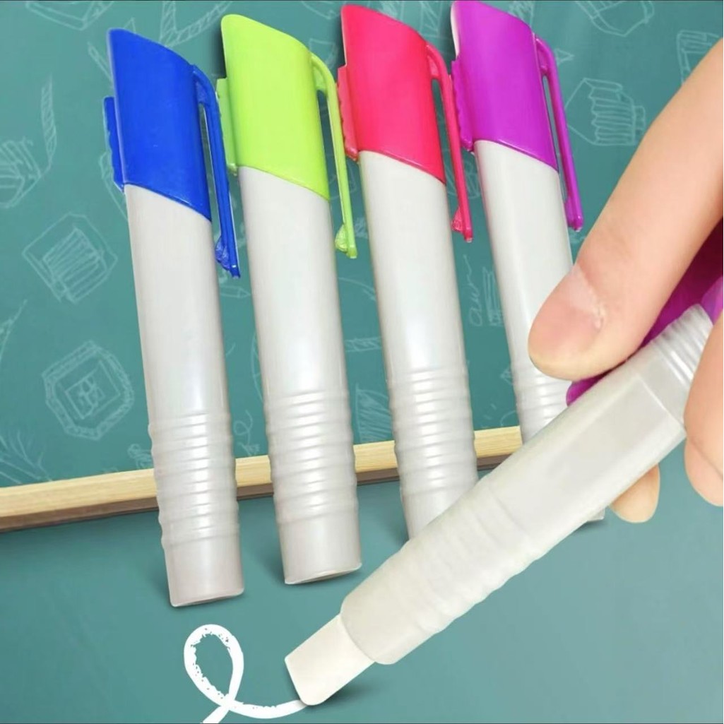

Push type Chalk Holder Water soluble Chalk extender Blackboard Chalks Clip Teachers Writing Children Drawing Board Supplies