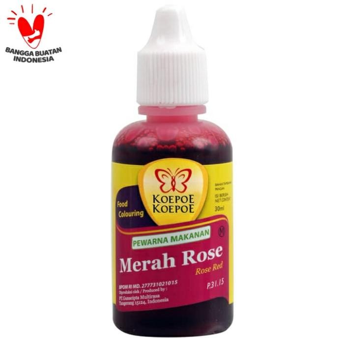 

Bahan pewarna makanan alami merah rose koepoe koepoe