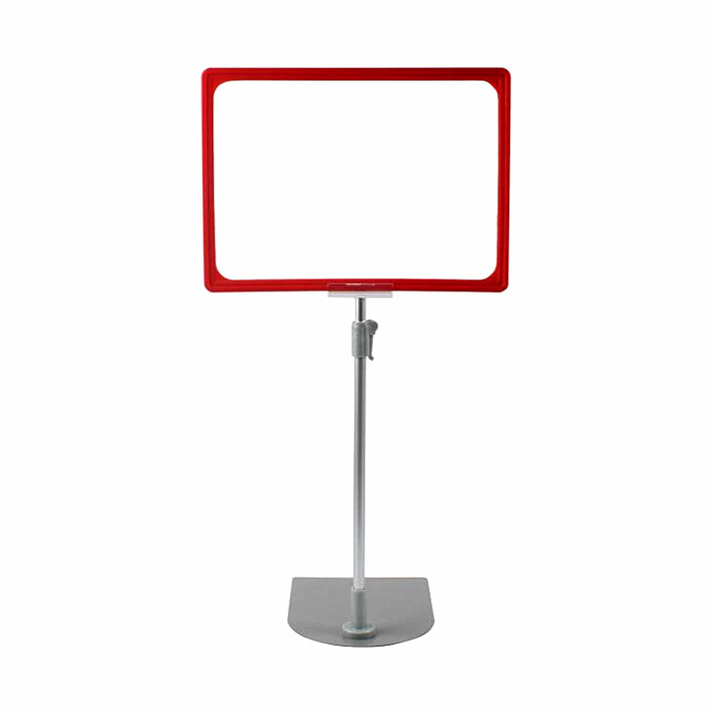 

Rod Height 30 to 50cm Metal Base Plastic POP Sign Paper Poster Price Frame Display Holder Stand Supermarket Promotion 1Pack