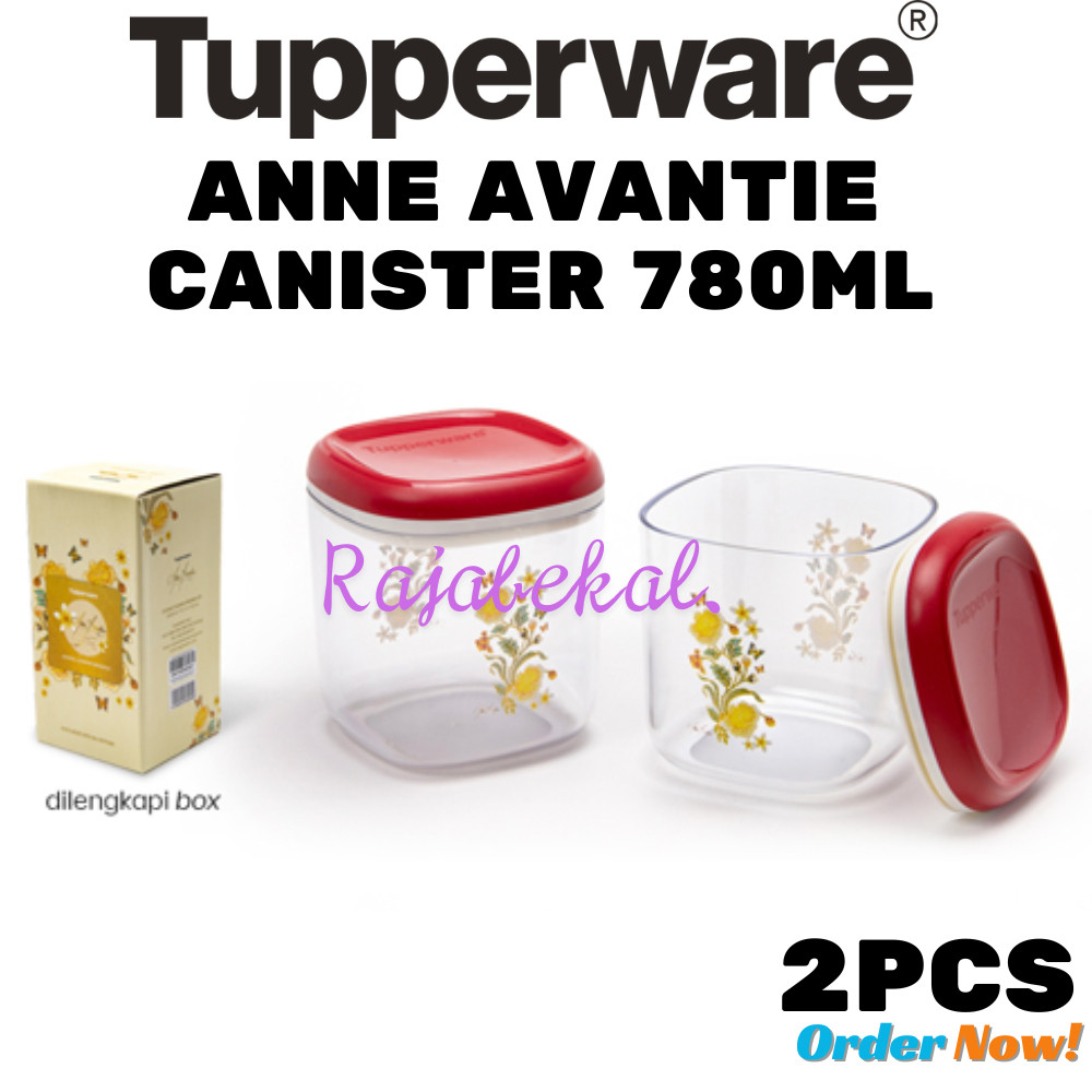 [BIG SALE] PROMO Tupperware Crystal Canister Gold //  Crystal Canister Anne Avantie