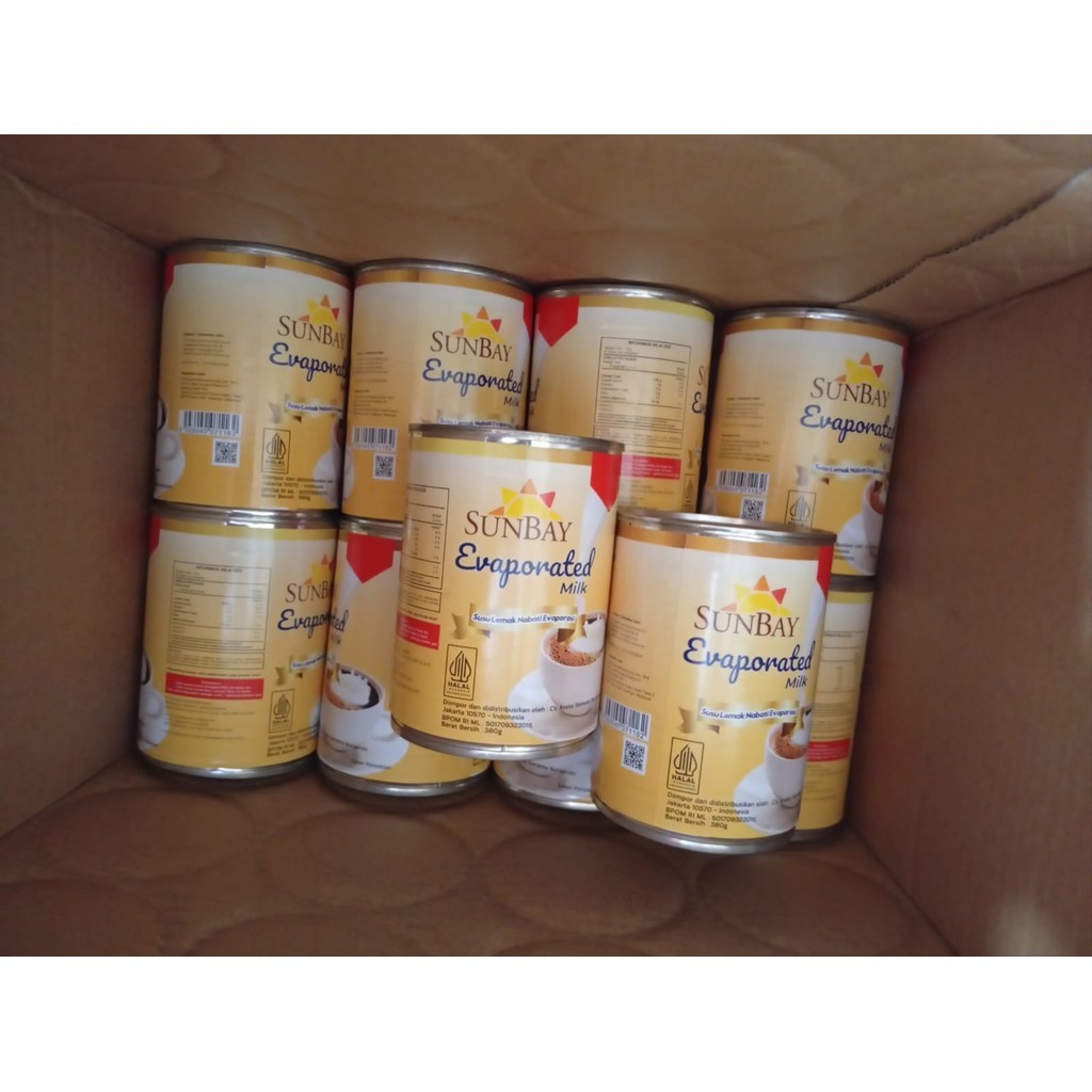 

Evaporated sunbay per 6 kaleng/1 kaleng evaporasi f&n/evaporasi sunbay/sunbay evaporated milk