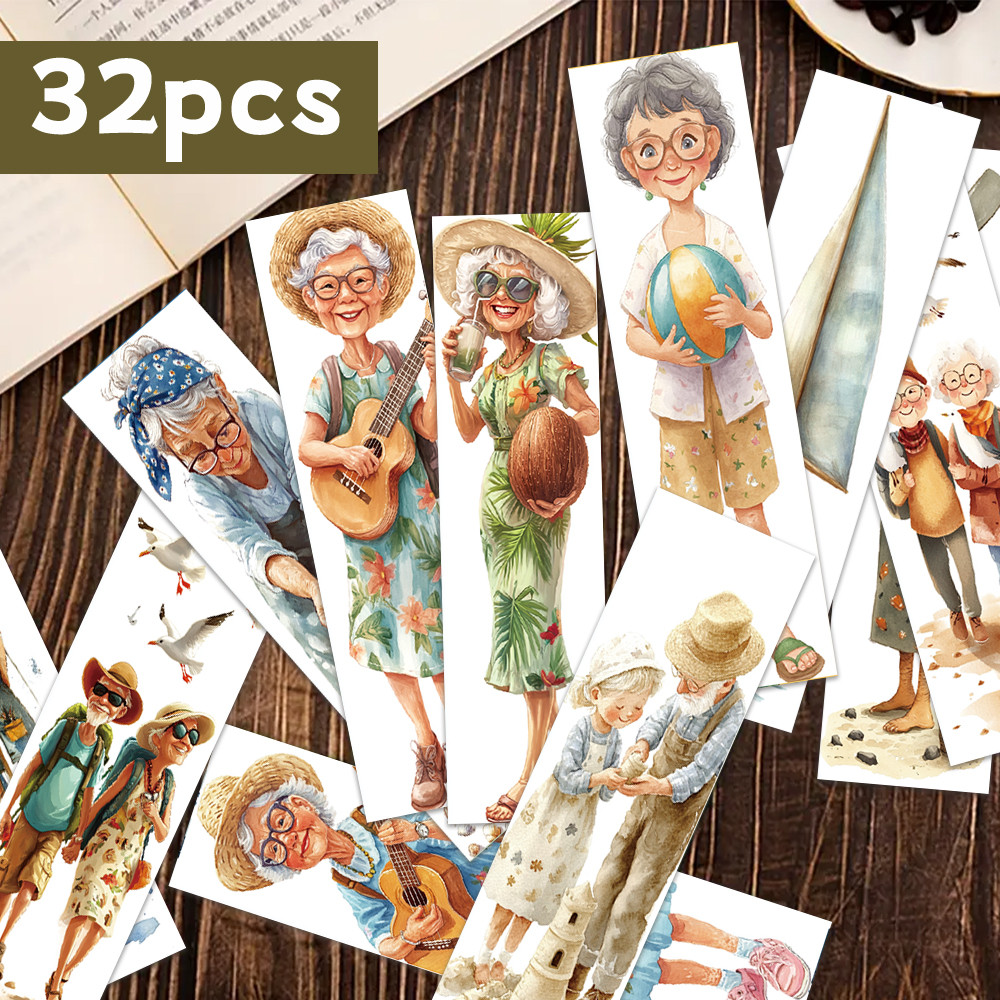 

32pcs, summer travel and vacation bookmarks, funny bookmarks, perfect for teachers, readers and book lovers, birthday gifts
