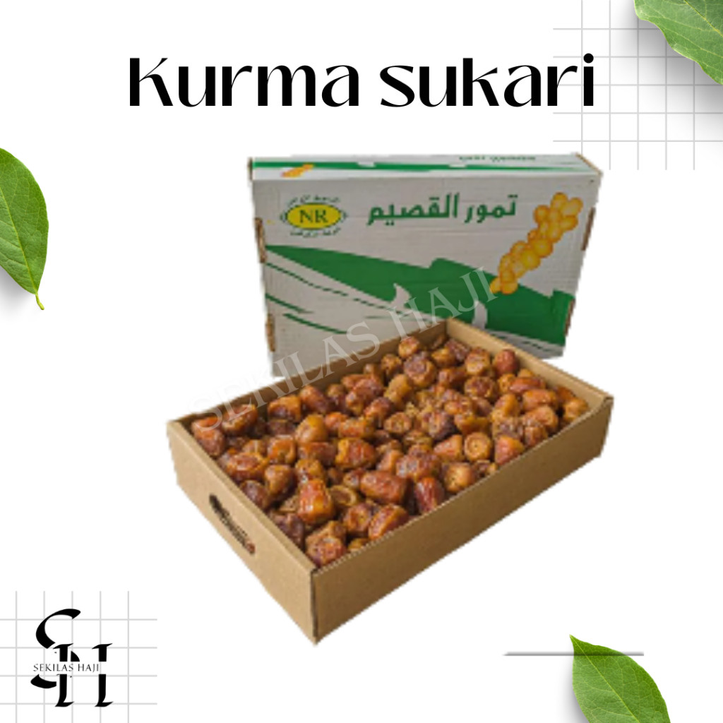 

Kurma sukari premium kemasan 3 kg/kurma raja/oleh oleh haji dan umroh