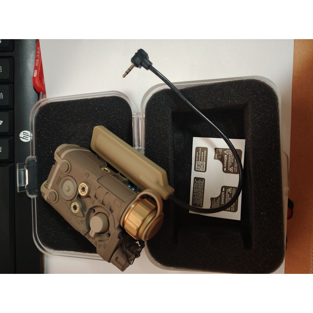 FMA TB1398  LAB Mini Version Tactical  Light Flashling PEQ-NGAL LED + IR Red Laser Rail Case