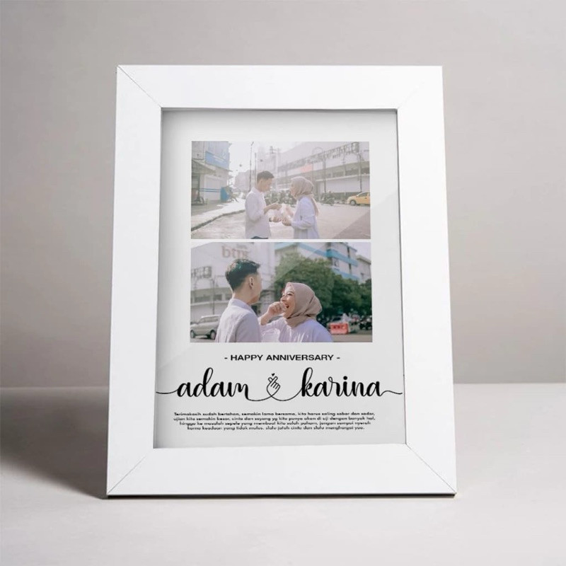 SAYGIFT AESTHETIC FRAME 5R - CUSTOM FOTO || KADO WISUDA / ULANG TAHUN / KADO PERPISAHAN - Custom Fig