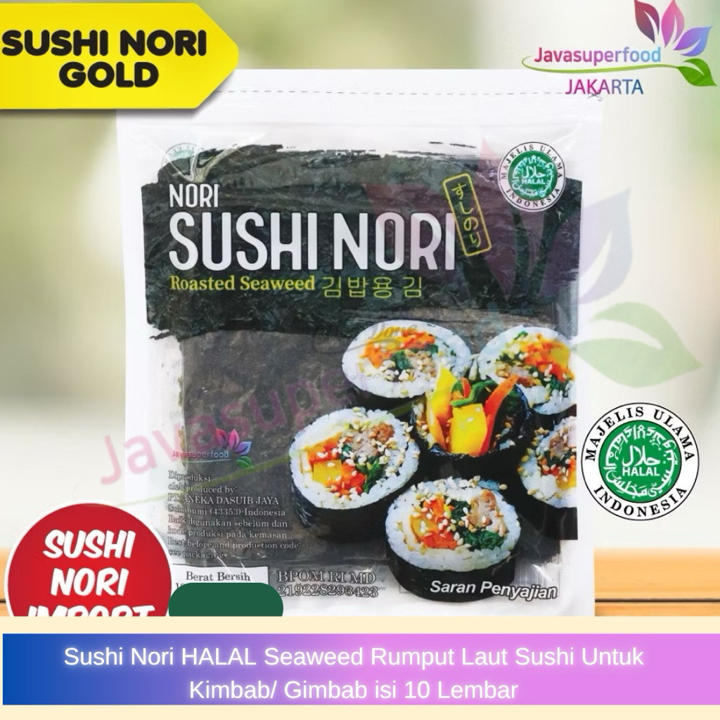 

Sushi Nori Java Super Food 10 Lembar