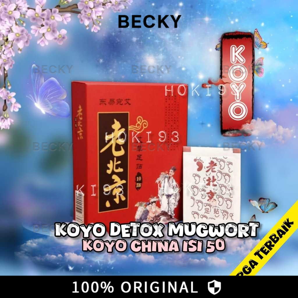 { ISI - 50 }BECKY KOYO DETOX MUGWORT koyo kaki cina tempel tahan 8 jam