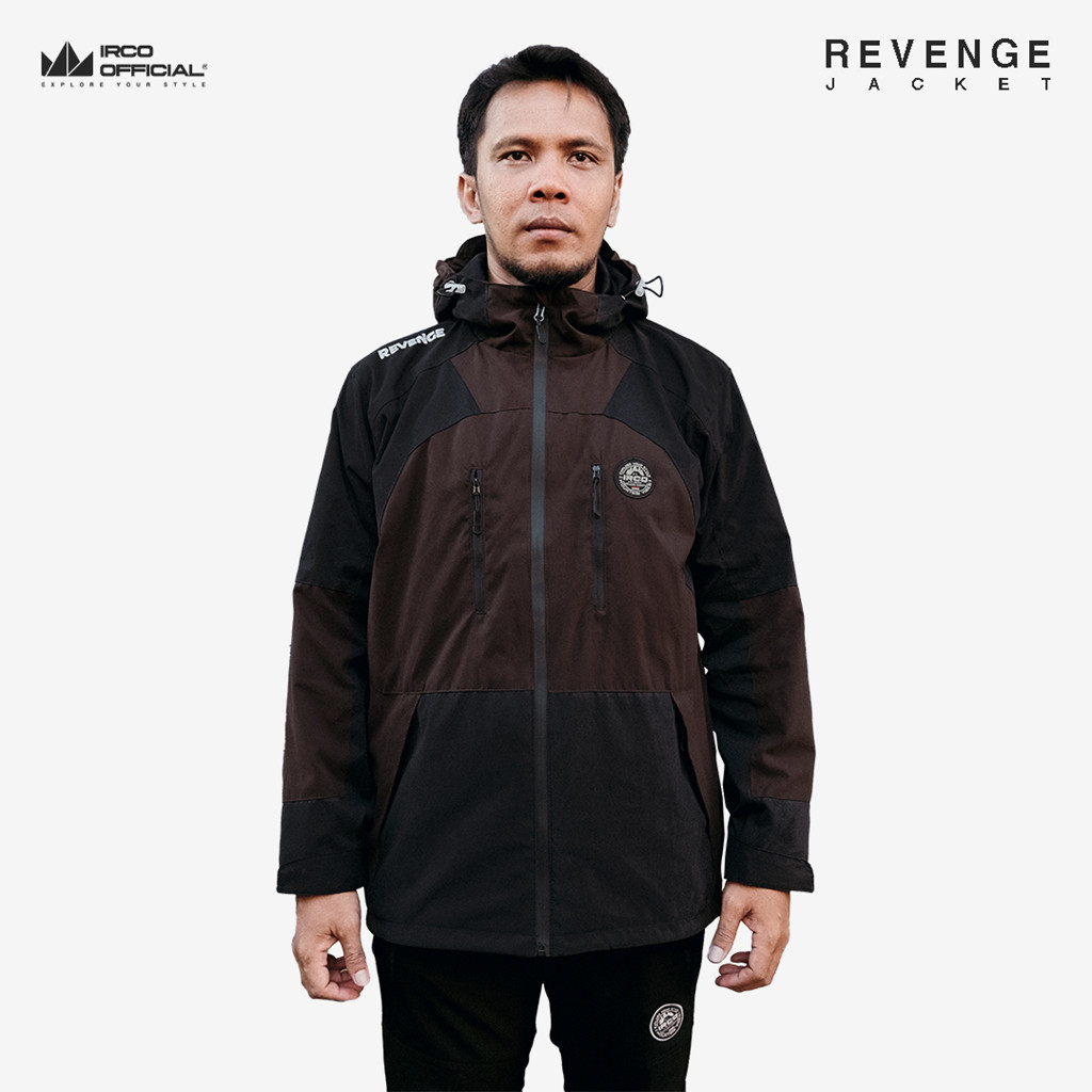 Jaket Gunung Waterproof Pria Wanita Inner Jaring IRCO Revenge Windbreaker Jacket Outdoor Anti Air