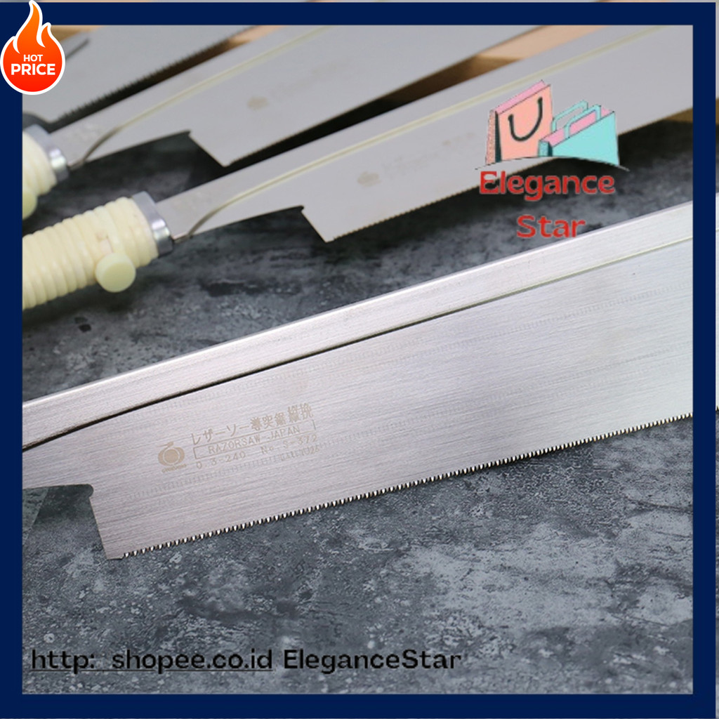 No. 372 Hand Saw Made in Japan GYOKUCHO- Dozuki Saw 240mm  with Replaceable Blade