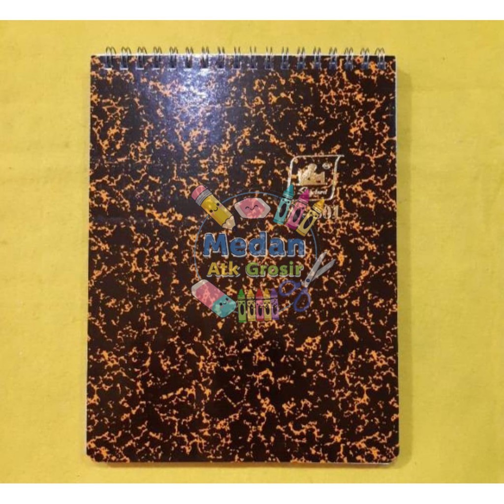 

[1 PC] Notes Spiral Standard A-501 / Notepad Ring Bergaris Biasa Ukuran A5 Besar