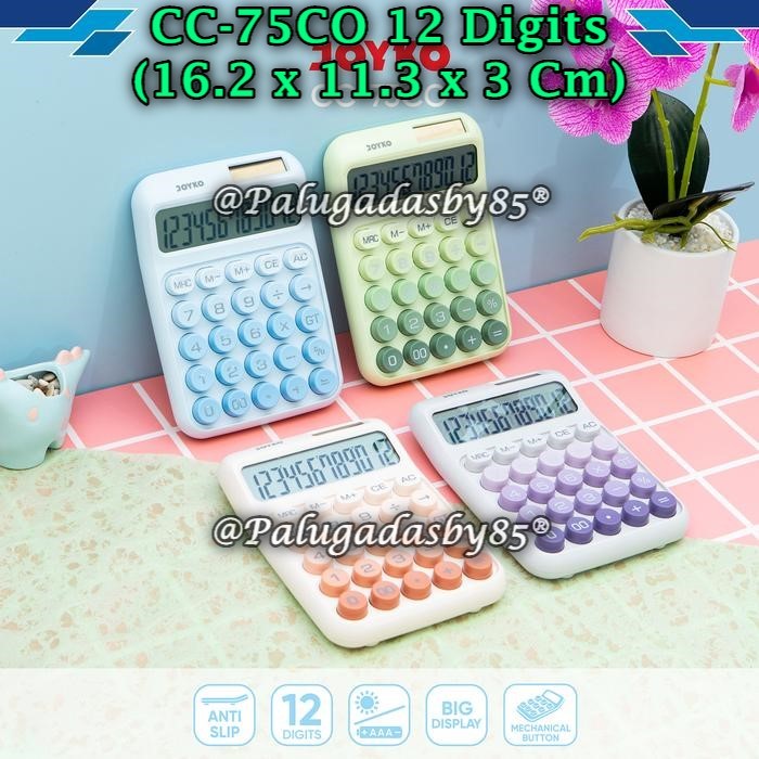 

(1 Biji) GROSIR Kalkulator JOYKO CC-75CO 12 Digits Check / Kalkulator Aesthetic CC-75 CO (1 Biji)