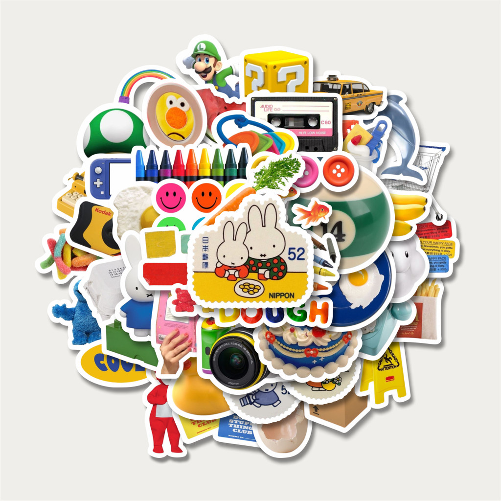 

Sticker Pack Stiker Colorful Retro Aesthethic Mix 1 | Sticker TUMBLR | Stiker LAPTOP KOPER HELM