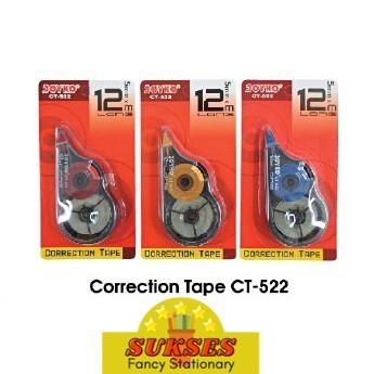 

Correction Tape / Pita Koreksi Tipe X Kertas Joyko Ct-522 BPP
