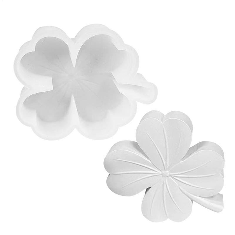 

Lucky Shamrock Silicone Mold Four Leaf Silicone Lucky Fondant Moulds Epoxy Casting Resin Candle Mold Four-Leaf Shamrock Shape