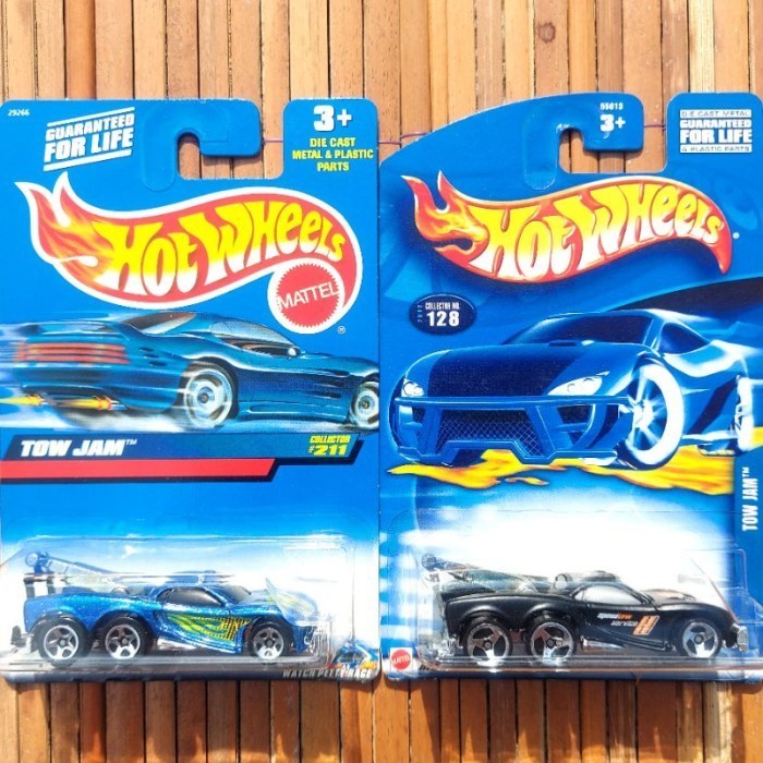HOTWHEELS TOW JAM 2000 BIRU 2002 HITAM - PICKUP TRUCK DEREK