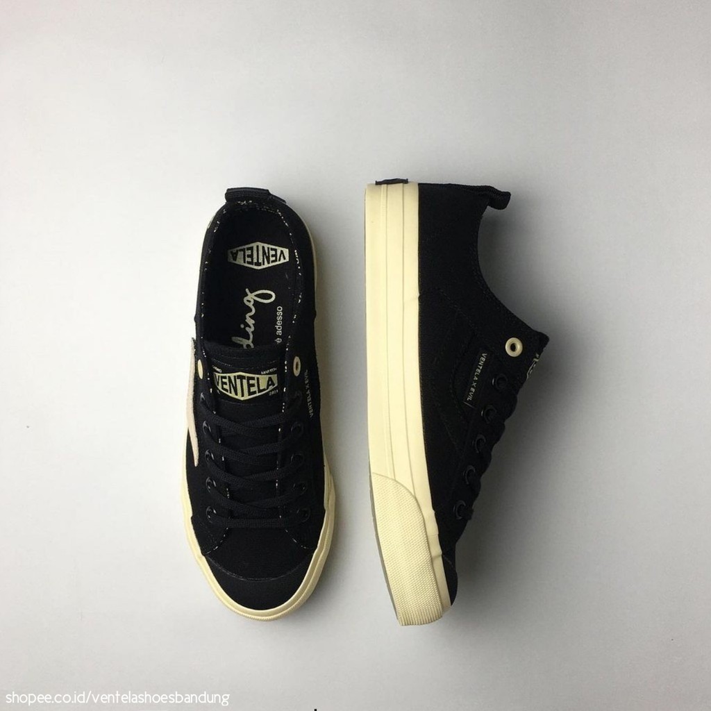 Sepatu Ventela Evil Low Papa Gading Vantela Evil x Gading Low Black Ventella Gading