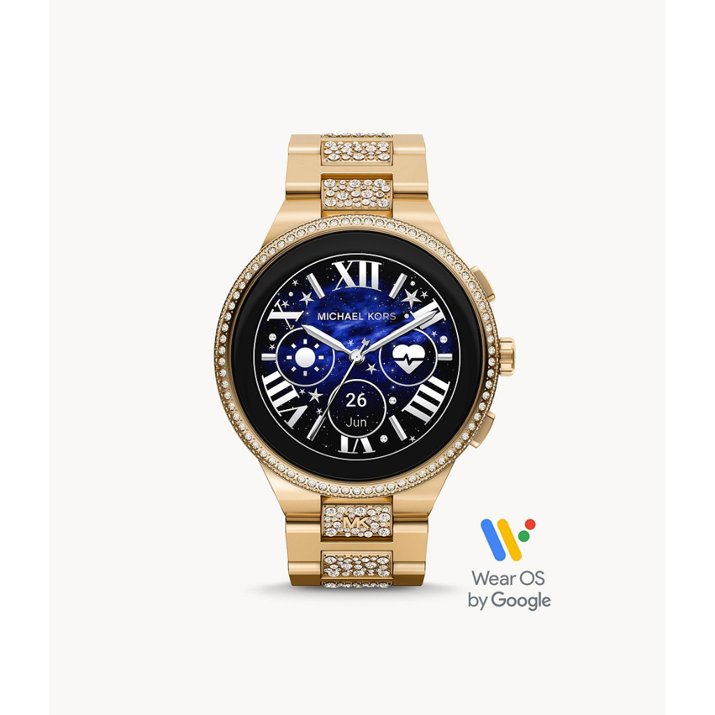 Smartwatch Wanita Michael Kors Gen 6 Camille Gold Tone Stainless Steel Original BNIB