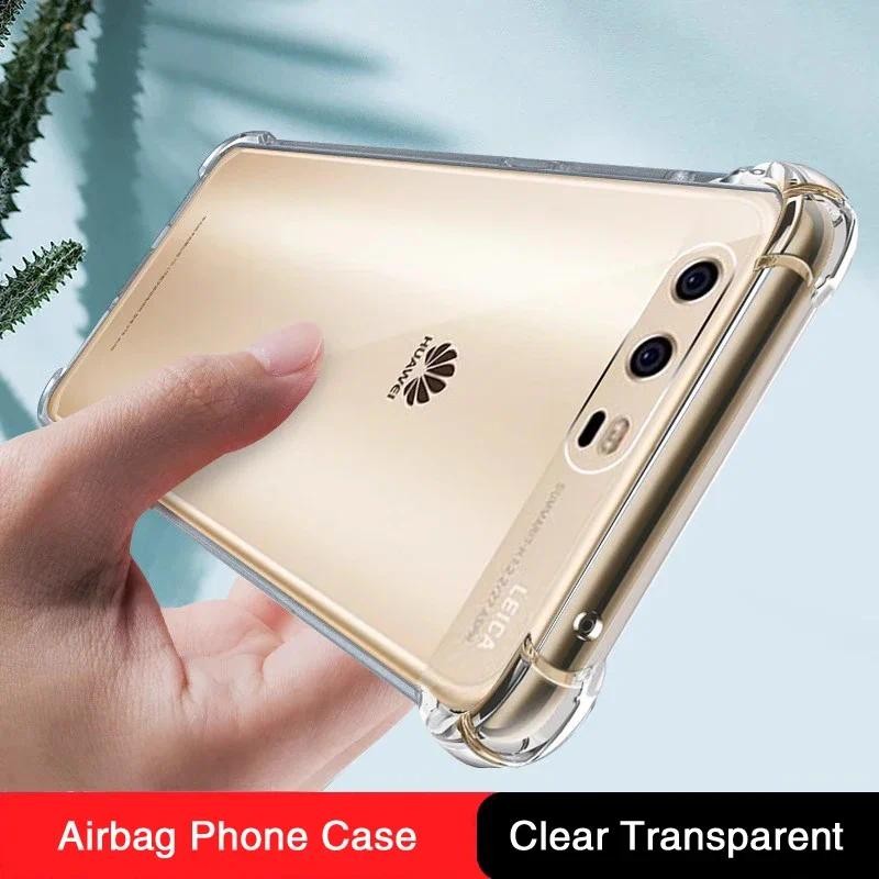 Luxury Airbag Phone Case for Huawei P10 Plus Lite P10Plus P10Lite Funda  al Transparent Shockproof S