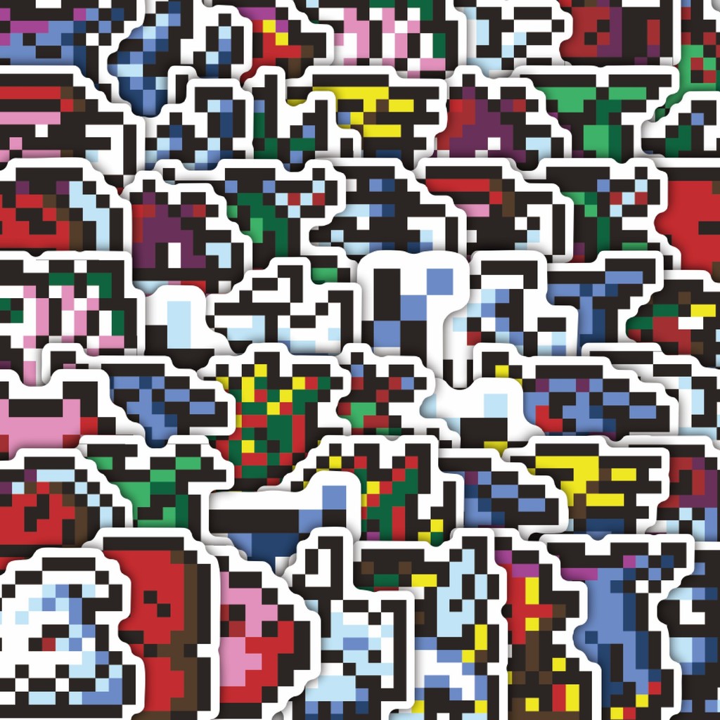 

Stiker Cutting Pack Stiker Pixel Digimon V19 Isi 100Pcs Series Aesthetic Lucu Keren Untuk Koper Bahan Vynil