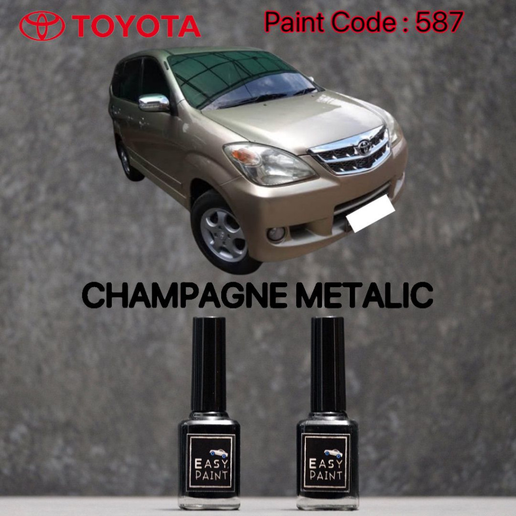 Cat Oles Mobil Champagne Metalic 587 Toyota Avanza Kuning Metalik 15ml